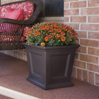 Image showing  4.5 gal. Plastic Fairfield Square Planter, 16 in.