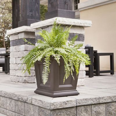 Image showing  4.5 gal. Plastic Fairfield Square Planter, 16 in.