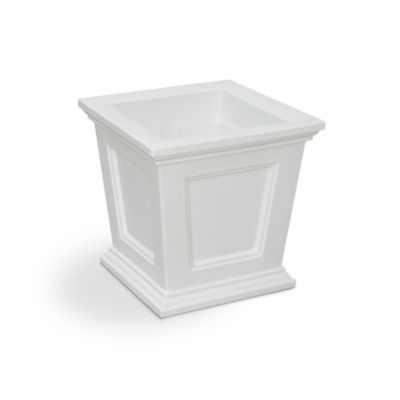 Image showing  4.5 gal. Plastic Fairfield Square Planter, 16 in.