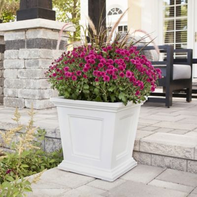 Image showing  4.5 gal. Plastic Fairfield Square Planter, 16 in.