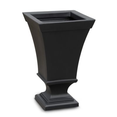 Image showing  6.3 gal. Plastic Vienna Tall Urn Planter, 25 in.