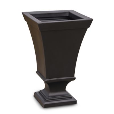 Image showing  6.3 gal. Plastic Vienna Tall Urn Planter, 25 in.