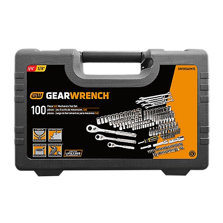 GearWrench 100 pc. SAE MTS 1/4 3/8 1/2 DR, GW100SAEMTS
