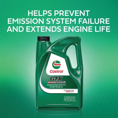 Image showing 6 th Castrol 5 qt. 5W-20 GTX High Mileage Oil