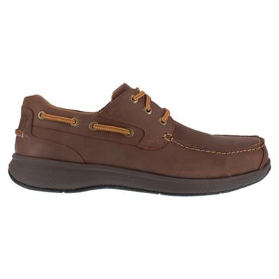 Image showing 1 th Florsheim Work Bayside Safety Toe Casual Boat Shoe