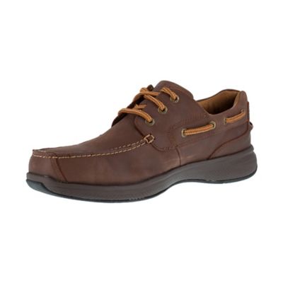 Image showing 2 th Florsheim Work Bayside Safety Toe Casual Boat Shoe