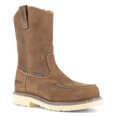 Iron Age Men's Solidifier Moc Toe Waterproof Pull-On Work Boots, 11 in.