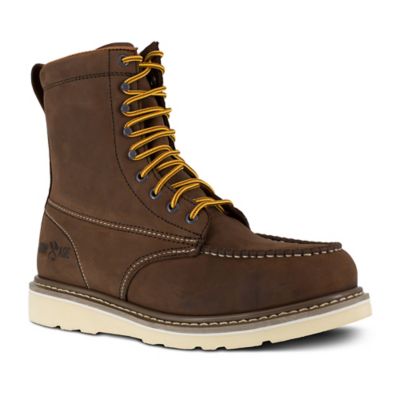 Iron Age Men's Steel Toe Reinforcer Wedge Work Boots, 8 in.