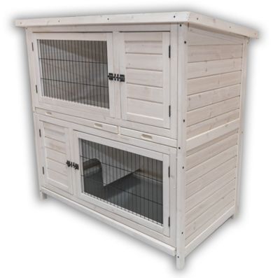 Image showing  2-Story Indoor/Outdoor Modern High Rise Rabbit Hutch, 53 in. x 26 in. x 54 in.