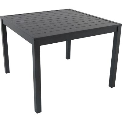 Hanover Naples 38 in. Outdoor Dining Table, NAPDNSQTBL-GRY