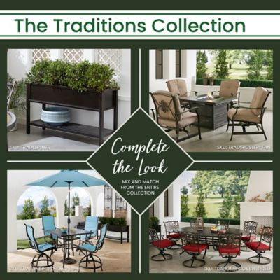 Image showing  Traditions 18 in. Round Cast Aluminum Side Table