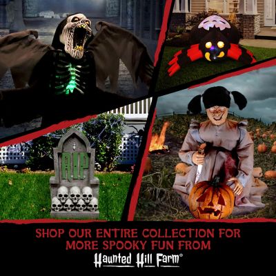 Image showing 6 th Haunted Hill Farm 74.5 in. Soul Sucker Halloween Animatronic, Plug-In or Battery Operated