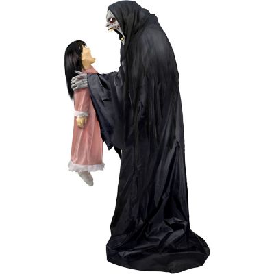 Image showing 8 th Haunted Hill Farm 74.5 in. Soul Sucker Halloween Animatronic, Plug-In or Battery Operated