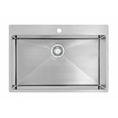 Hanover 25 in. Stainless Steel Drop-In Single Bowl Sink, HANKSK25SNG