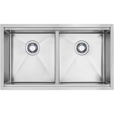 Hanover 33 in. Stainless Steel Undermount Double Bowl Sink, HANKSK33DBL