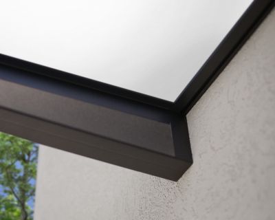 Image showing 6 th Canopia by Palram 5 x 3ft. Sophia 1600 Awning, Gray/Mist