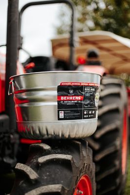 Image showing  1-Bushel Galvanized Sheet Steel Utility Basket