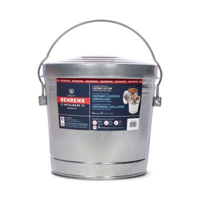 steel bucket with lid