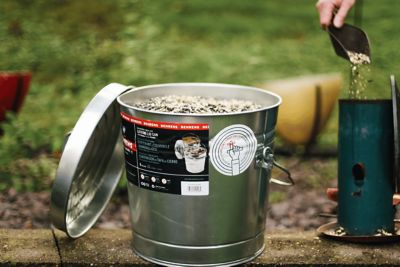 Image showing  6 gal. Galvanized Steel Locking Lid Storage Can