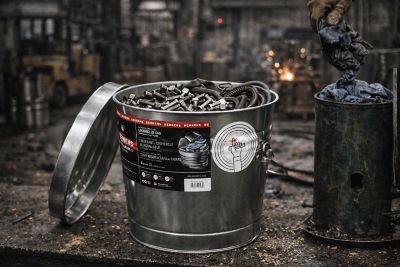 Image showing  6 gal. Galvanized Steel Locking Lid Storage Can
