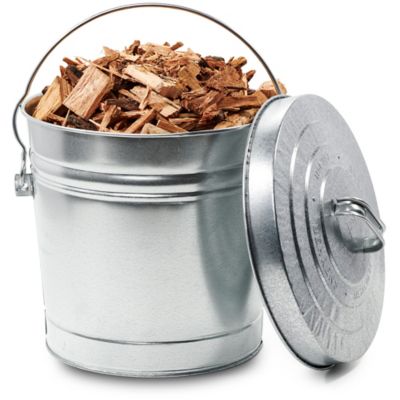 Image showing  6 gal. Galvanized Steel Locking Lid Storage Can