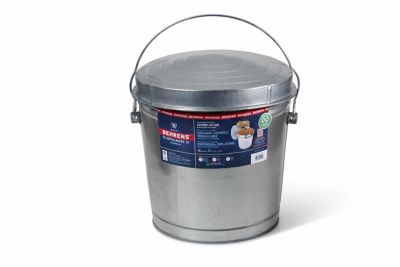 metal bucket with lid