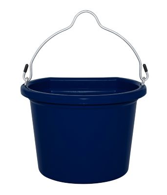 Fortiflex 2 gal. Flat Back Bucket, Sapphire