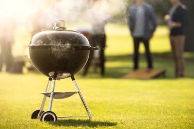 Image showing 5 th Weber Original Charcoal Kettle Grill, 363 sq. in., Black