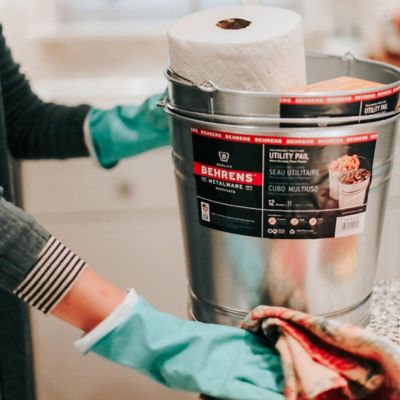 Image showing 12 qt. Galvanized Steel Pail