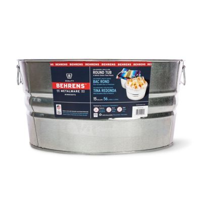 Tub 13 3/4 gal. Galvanized Utility