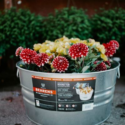 Image showing Tub 13 3/4 gal. Galvanized Utility