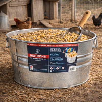 Image showing Tub 13 3/4 gal. Galvanized Utility
