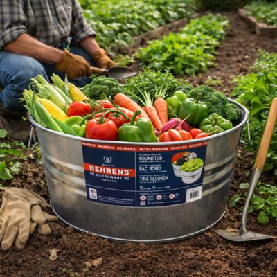 Image showing Tub Wash 10 1/2 Galvanized