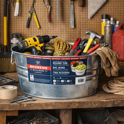 Image showing Tub Wash 10 1/2 Galvanized