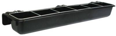 Double-Tuf 9 qt. Hookover Goat Trough Feeder, Black