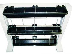 Image showing  9 qt. Hookover Goat Trough Feeder, Black
