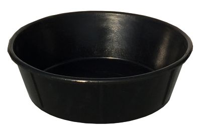 Fortex Black Rubber Pan Feeder 4 qt - Sweet Cypress Ranch, Inc