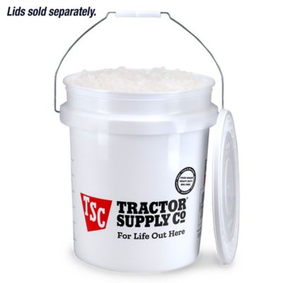 Image showing  5 gal. Plastic Food-Grade Utility Pail, White