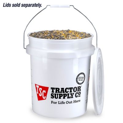 Image showing  5 gal. Plastic Food-Grade Utility Pail, White