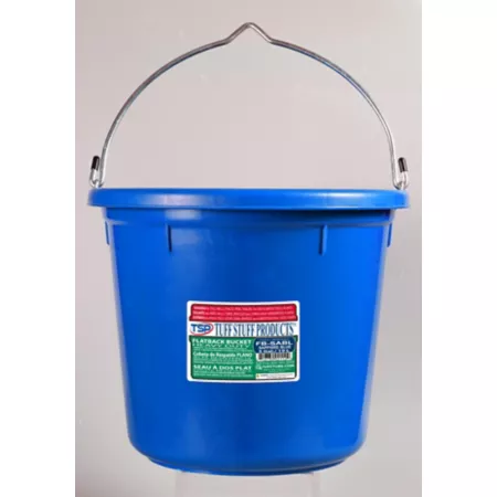 Tuff Stuff 20 quarts FB-120 Flat Back Bucket Sapphire Livestock Handling Equipment Accessories