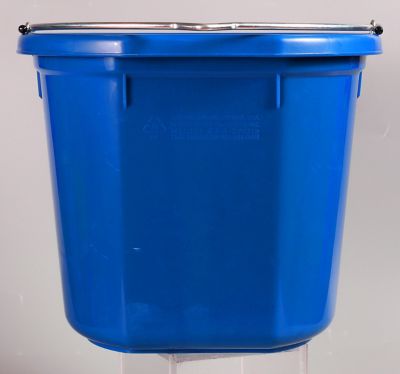 Image showing  20 qt. FB-120 Flat Back Bucket, Sapphire
