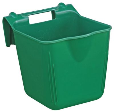 Image showing  3.5 gal. Hook'n Feed Horse Feeder Bucket, Green