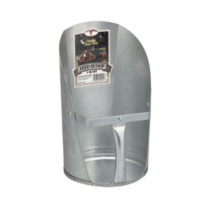 Little Giant 4 qt. Galvanized Feed Scoop