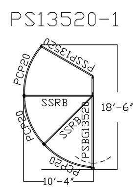 Image showing  10 ft. x 7 ft. 6-Bar Model 20 Premier 135-Degree Open Sweep