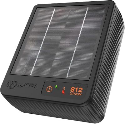 Gallagher 0.12 Joule S12 Lithium Solar Fence Energizer