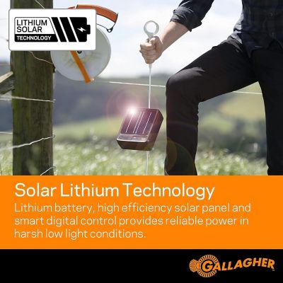 Image showing  0.12-Joule 4-Mile S12 Lithium Solar-Powered Fence Energizer