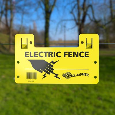 Gallagher Electric Fence Warning Sign