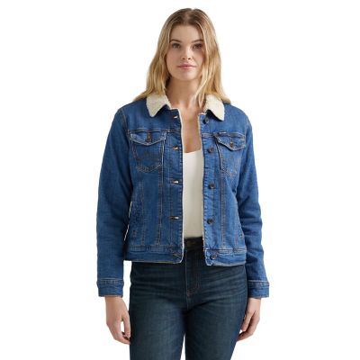 Wrangler Women's Retro Sherpa Lined Denim Jacket