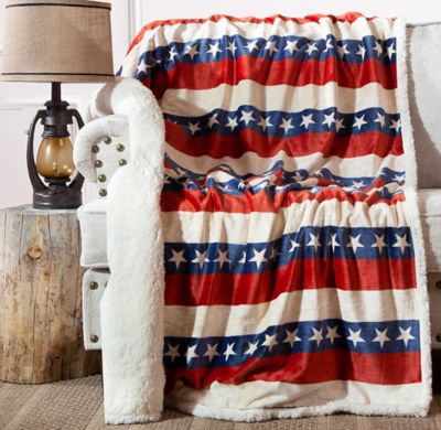 Sherpa Throw Americanan Plush