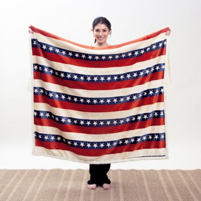 Image showing Sherpa Throw Americanan Plush